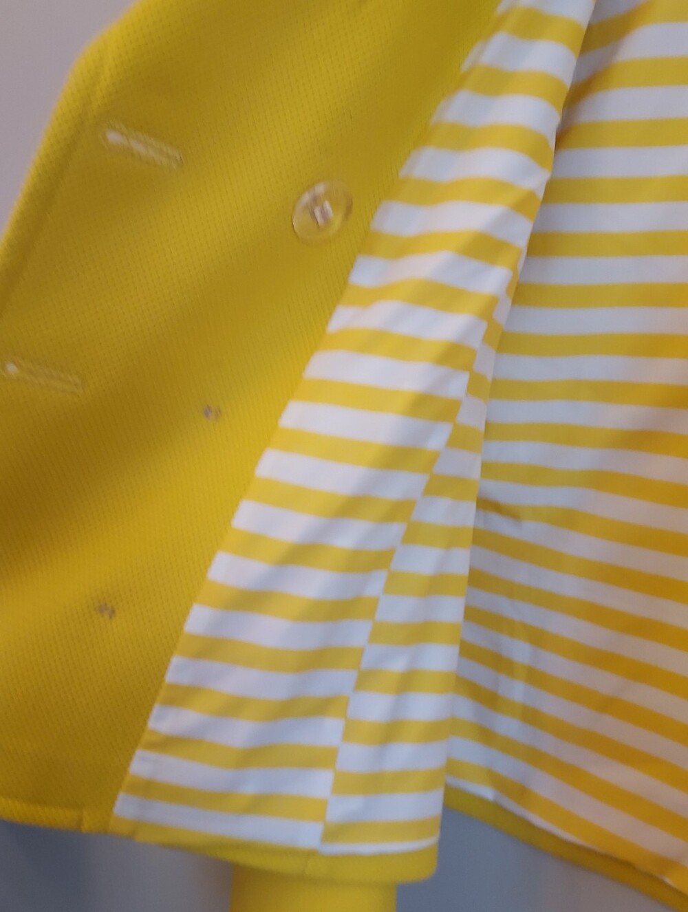 1901 Nordstrom Yellow Double Breasted Peacoat Jacket Size Medium - Picture 9 of 13